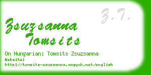 zsuzsanna tomsits business card